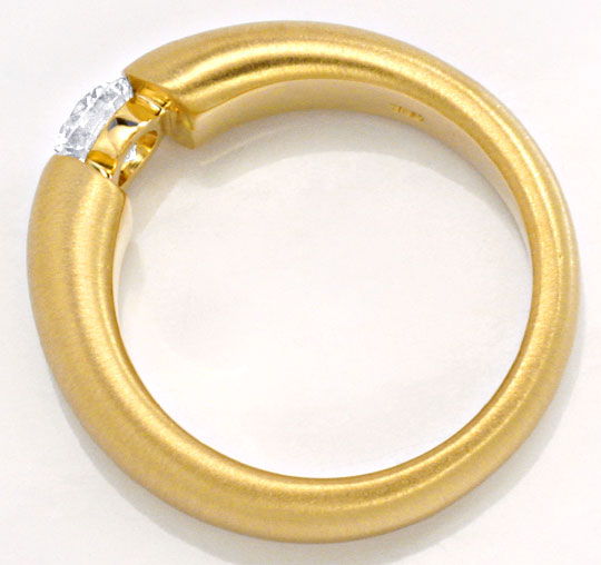 Foto 3 - Halbkaräter Brillant-Diamantspannring 18Kt Gold SI1plus, S2627