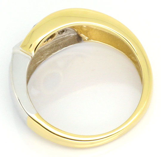Foto 3 - Designer-Spitzen Safir Brillanten-Ring 14K Gelbgold Neu, S3984